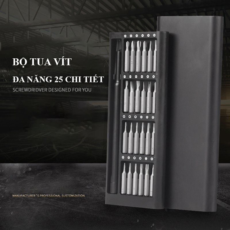 Bộ Tua Vít Đa Năng Bằng Thép Hợp Kim Nhôm HRC60 Siêu Bền, Tiện Lợi