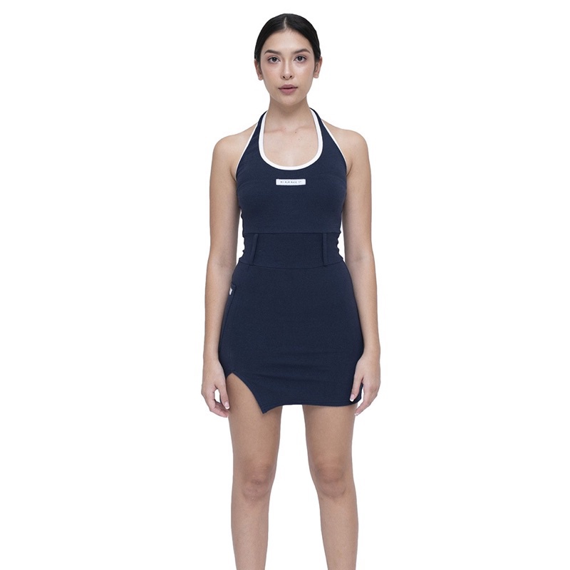 [Hàng Có Sẵn] Đầm Thun Cổ Yếm Ôm Body Tôn Dáng Chất Đẹp Co Dãn 4 Chiều Dành Cho Nữ | BigBuy360 - bigbuy360.vn