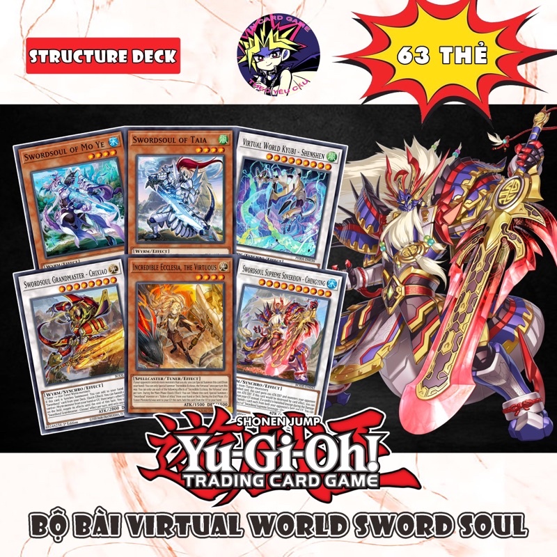 Bộ Bài Virtual World Sword Soul 63 Thẻ.