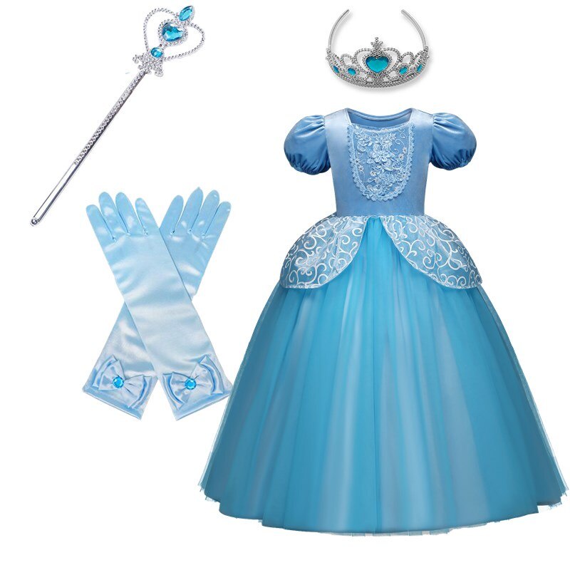 Đầm hóa trang công chúa NNJXD dành cho bé gái dịp Halloween chủ đề phim Frozen