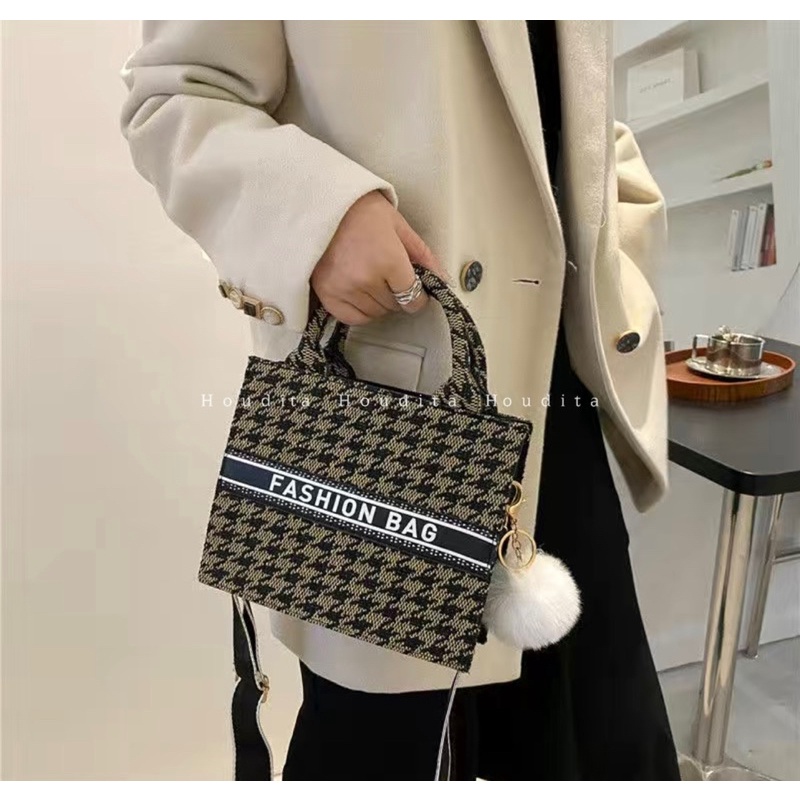 Túi xách vải from cứng cáp cỡ nhỏ xinh xắn phù hợp đi chơi đi làm túi đeo cheo canvas - HOUDITA - STXCTK015
