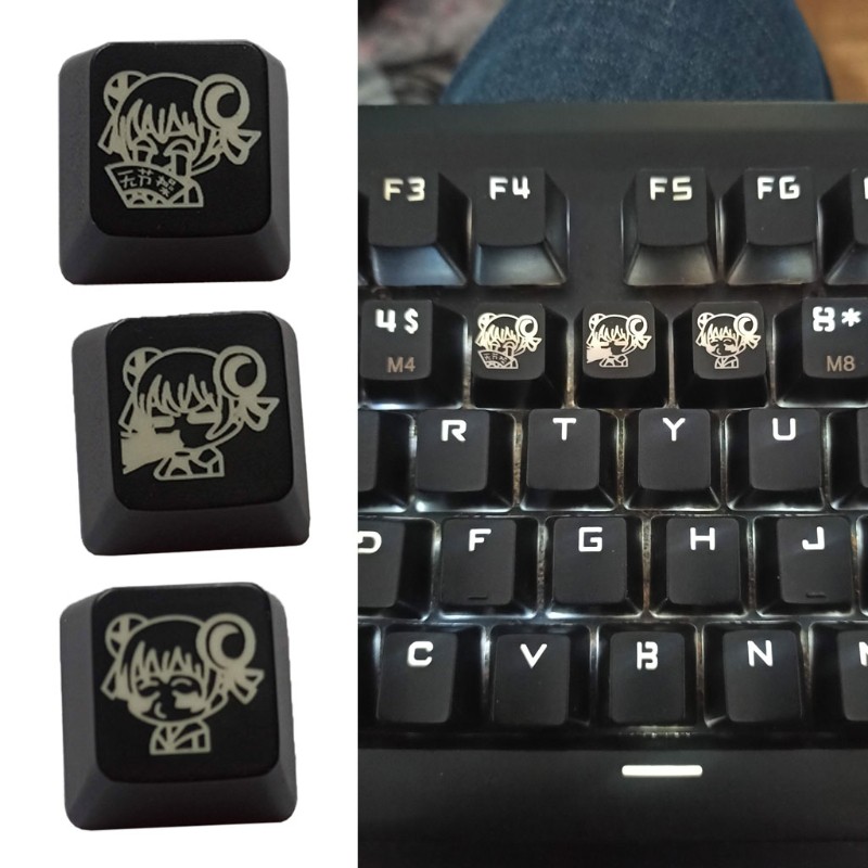 dark* 1PC DIY ABS Backlit Mechanical Keyboard Keycap R4 Height ESC Translucent key cap