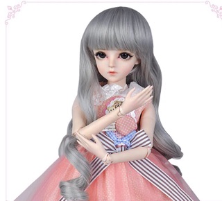 Tóc giả cho bjd 1/3 ( doris kilig doll)