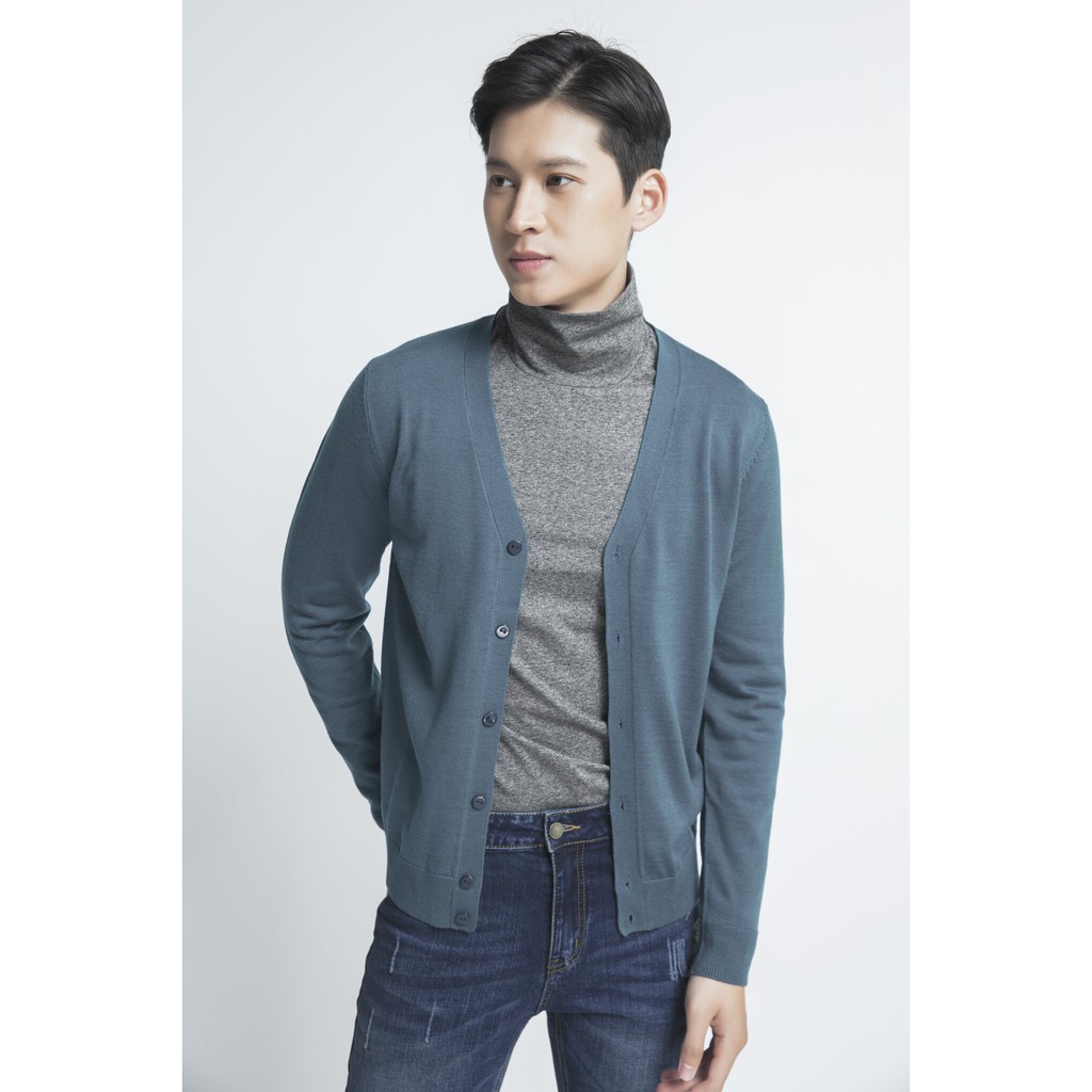 Áo khoác cardigan len dài tay nam IVY moda MS 77E1535