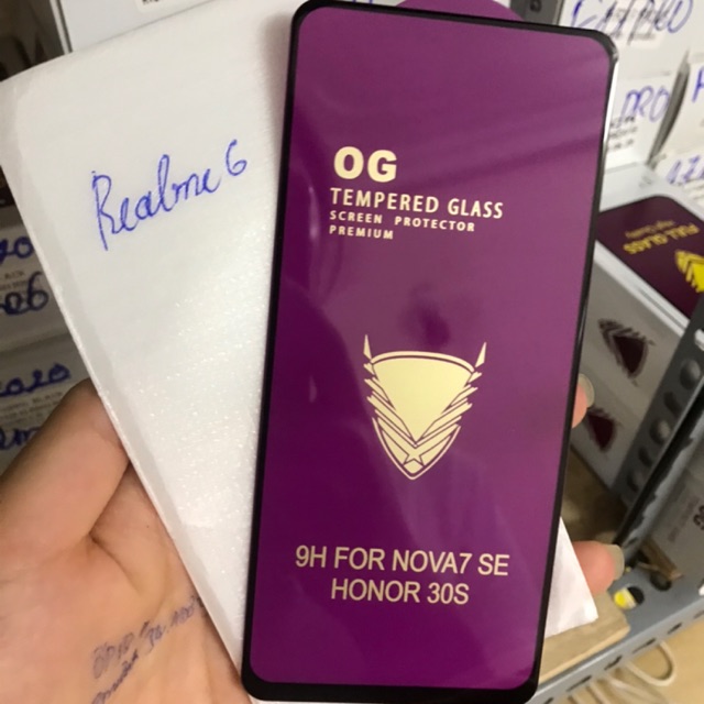 Kính cường lực OG Full màn hình Oppo Realme 6 chống vỡ siêu tốt