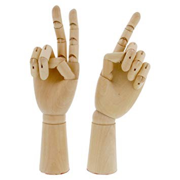 Tay mẫu Mont Marte Hand Mannequin - gỗ