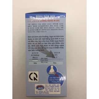 Bình Sữa Agi Premium 60ml - Size S ( 0-3 tháng) - cổ hẹp
