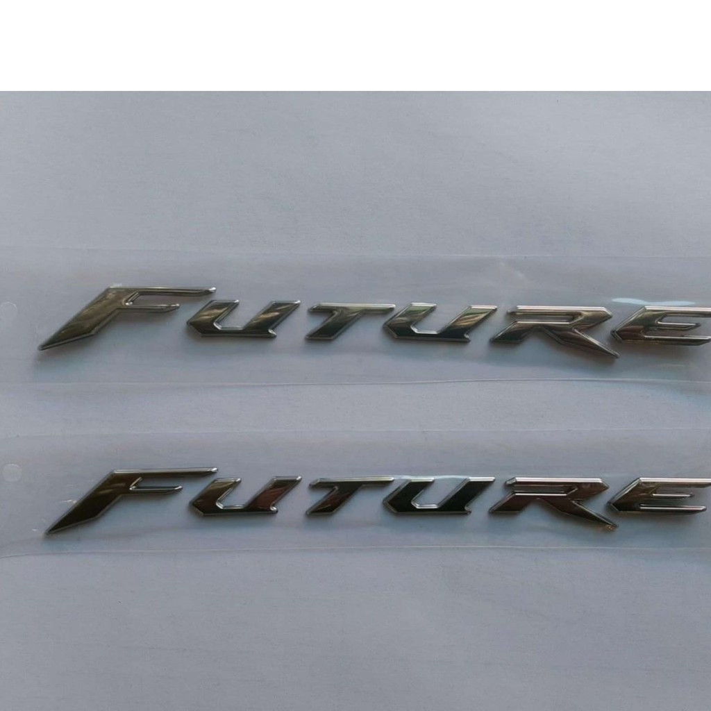 (kiễm tra khi nhận) Bộ tem chữ nổi dòng xe future, 2 chữ xi sịn