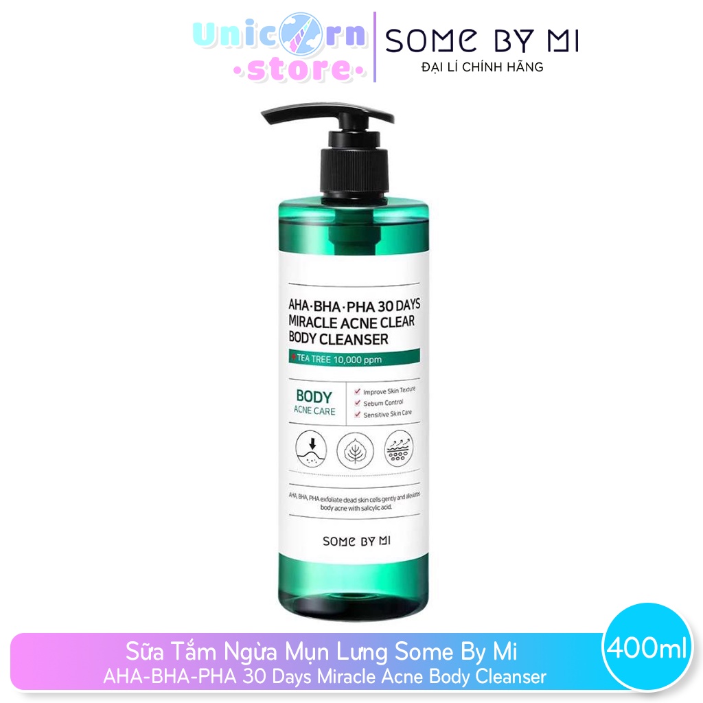 Sữa Tắm Ngừa Mụn Lưng Some By Mi AHA-BHA-PHA 30 Days Miracle Acne Body Cleanser 400g