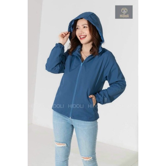 Áo Gió Nữ 2 Lớp Lót Lưới Siêu Phẩm Chống Nước Mùa Lạnh