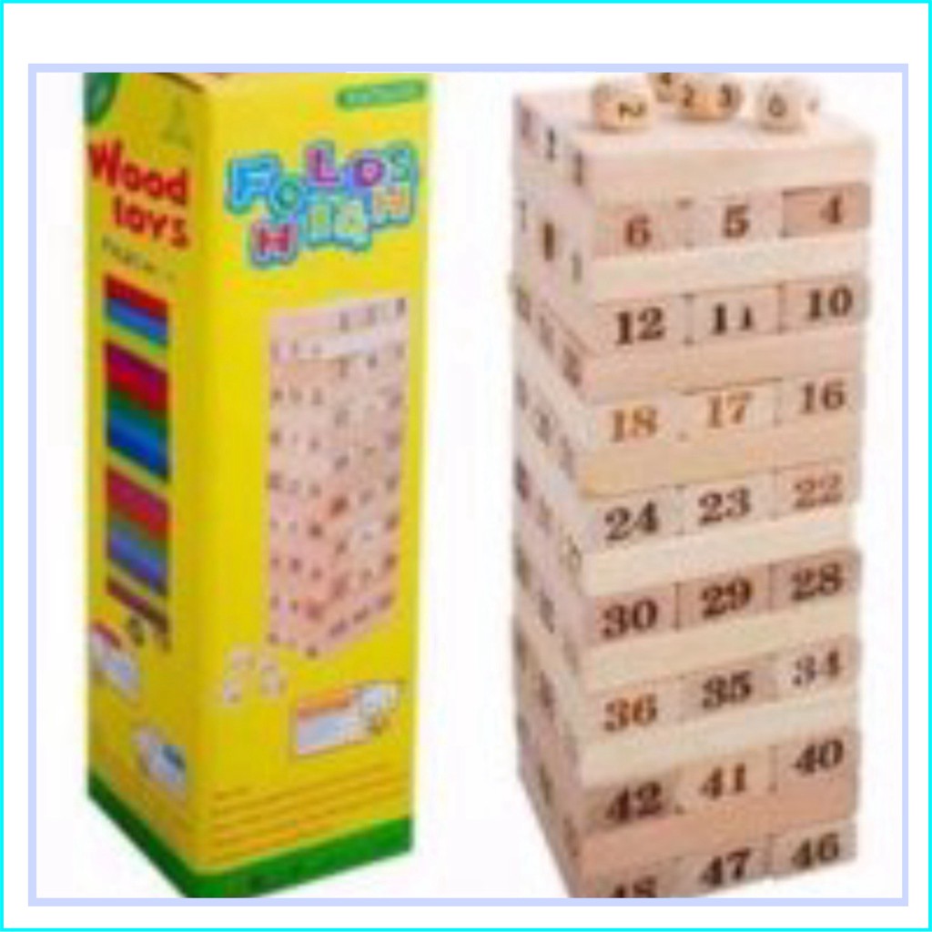 Bộ Trò Chơi Rút Gỗ To + Nhỏ 54 Thanh