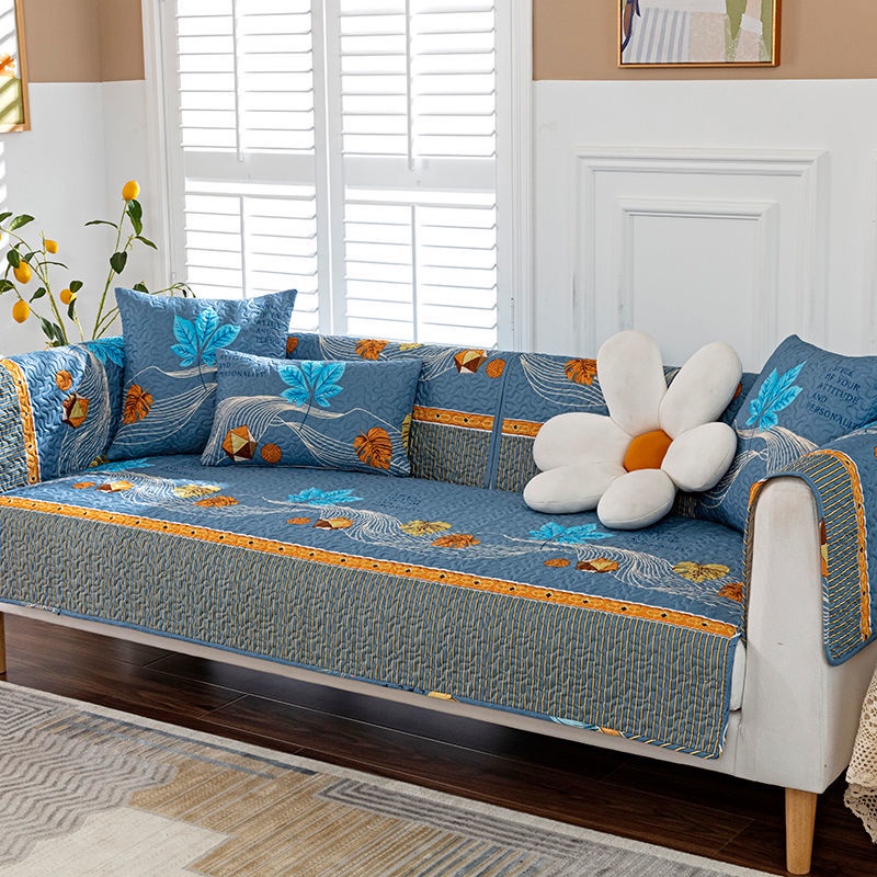 Vỏ Bọc Đệm Ghế Sofa Bốn Mùa Cao Cấp Chống Trượt Phong Cách Bắc Âu