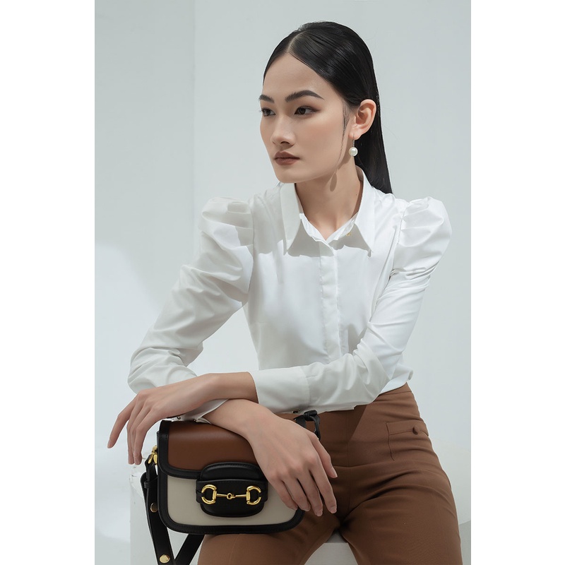 Áo Sơ mi DT xếp ly vai bồng LEIKA