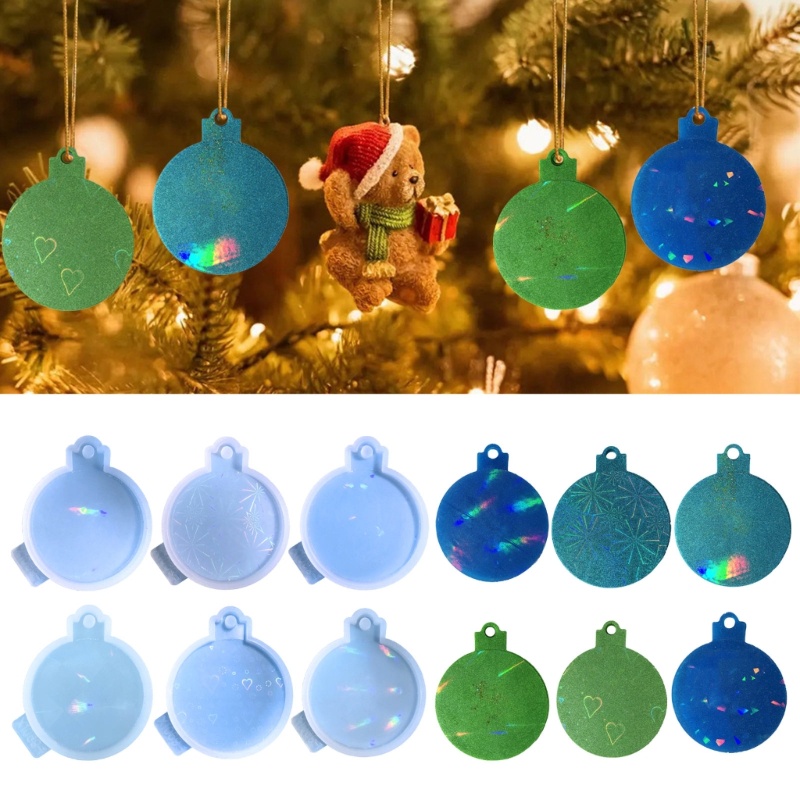 Sa Khuôn Làm Móc Khóa Bằng Nhựa Resin Hình Tròn DIY