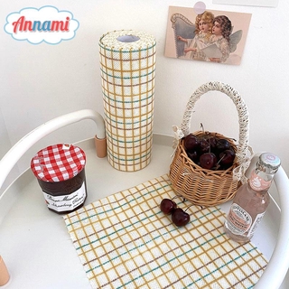 Set 40 khăn trải bàn Annami họa tiết sọc caro trang trí phòng bếp/làm đạo cụ chụp ảnh