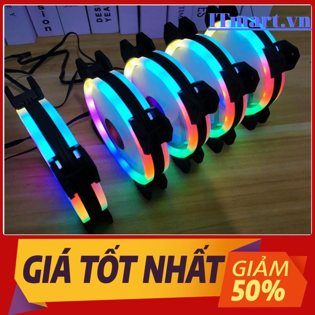 Quạt Tản Nhiệt, Fan case Led RGB Coolmoon K2 - Không Cần Hub