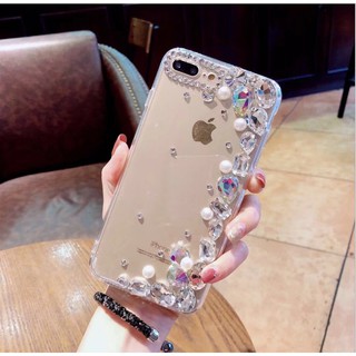 [IB DÒNG ĐT]ốp lưng handmade đính đá thủ công Đá Size to