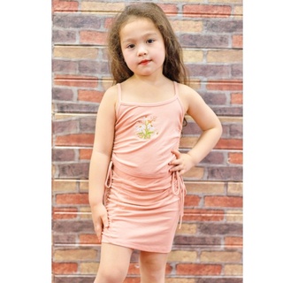 17kg-44kg (Daisy set) Set áo 2 dây và váy cho bé gái mùa hè
