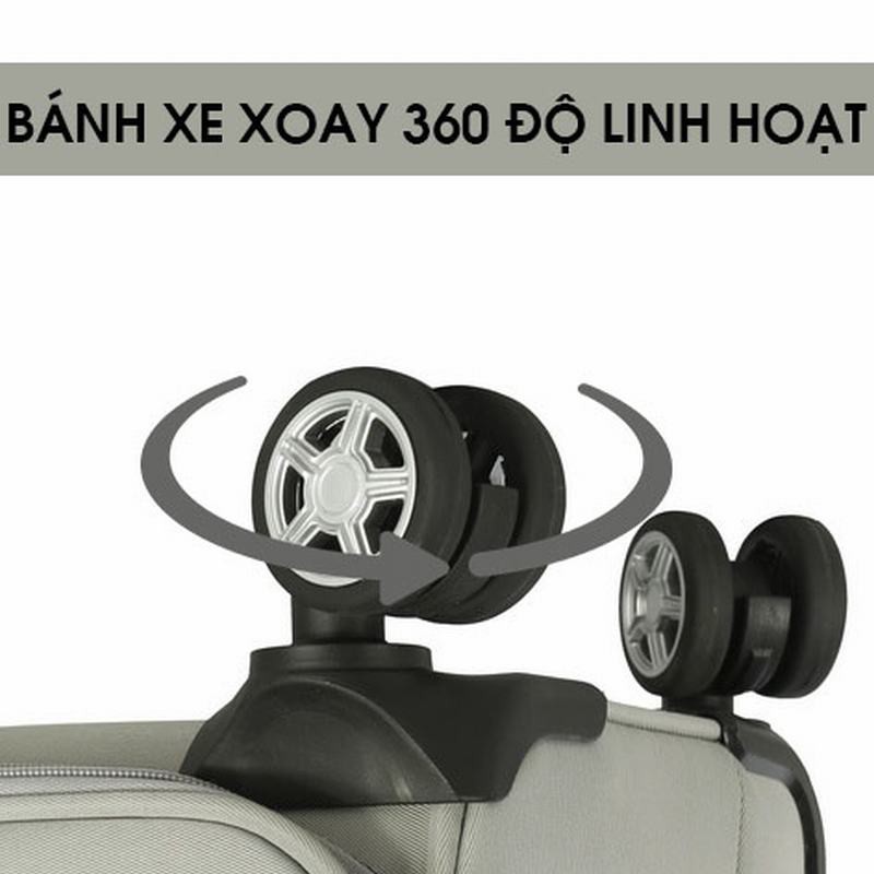 Vali Du Lịch Vải MITI VL51918 Chẩt Liệu Cao Cấp Khóa Số Có Độ Bảo Mật Cao Size 20 inch