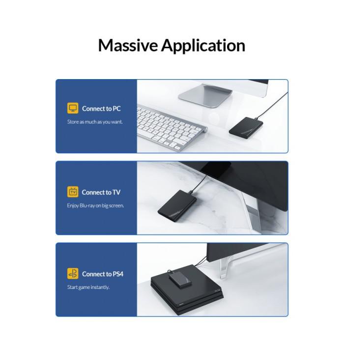 Ốp Ổ Cứng Ngoài Orico Hdd Ssd 2.5 Type-C Usb-C 2521c3-cx Ốp | BigBuy360 - bigbuy360.vn