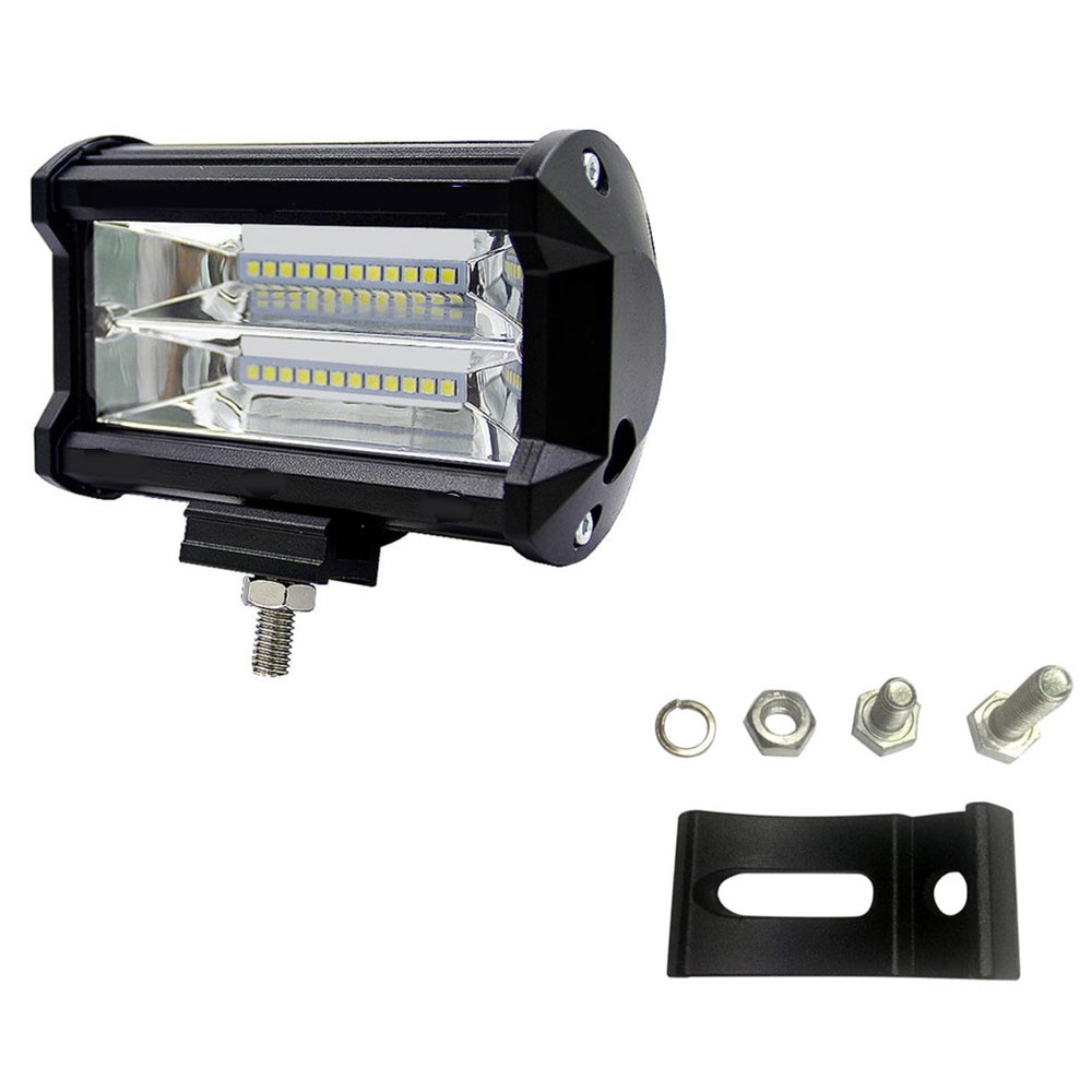 Bigbox 4inch 72W 2-Row LED Work Light Bar Flood Lamp for Off-road SUVs Boats Jeeps LQ0225