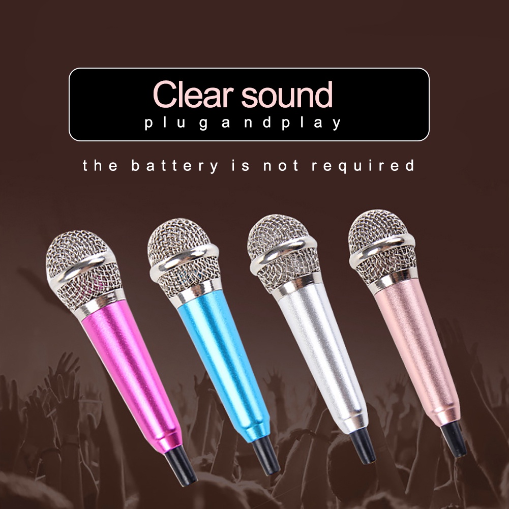 Micro mini đầu cắm 3.5mm hát karaoke cho điện thoại / máy tính