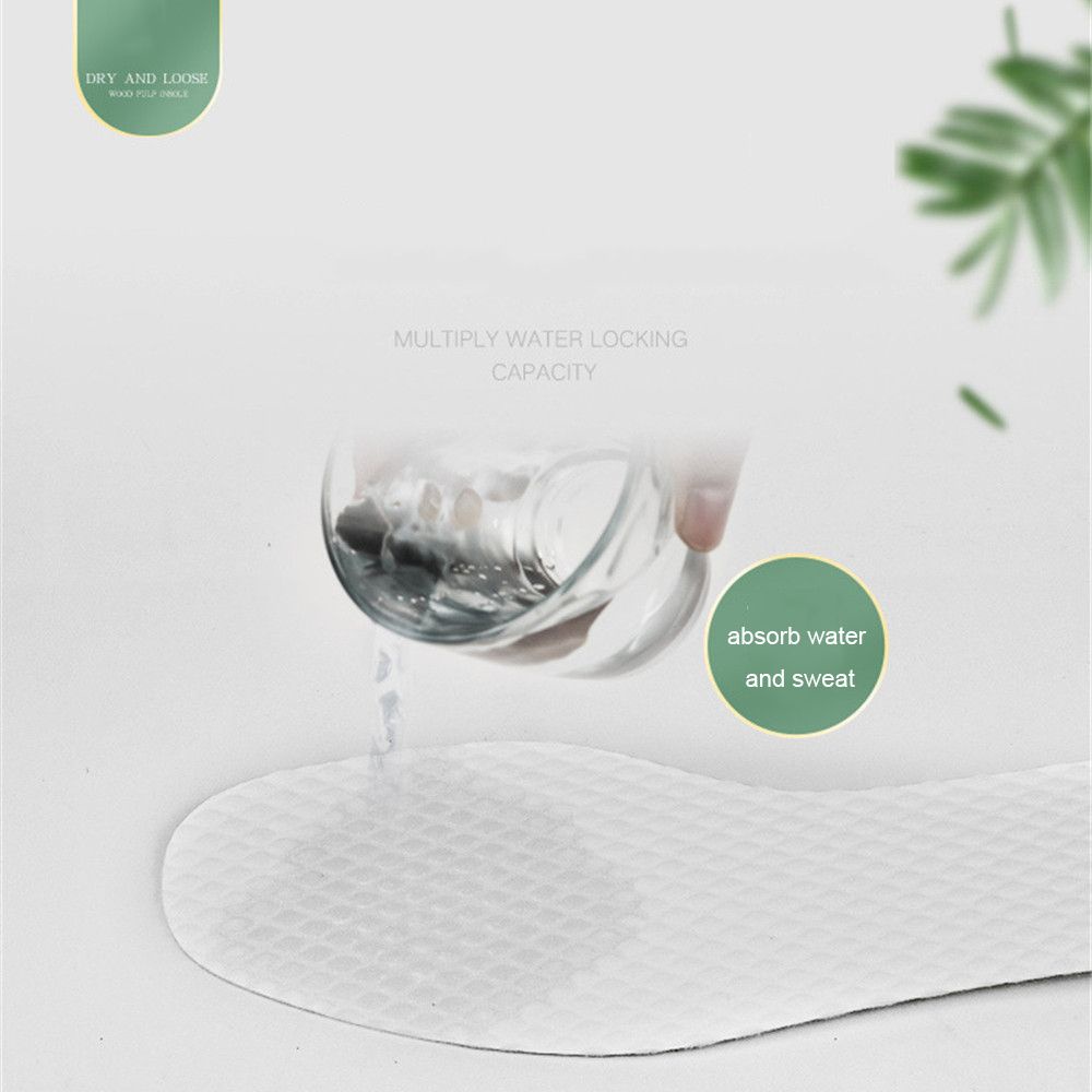 Bộ 10 Cặp Miếng Lót Giày Mềm Mại Thoáng Khí Thấm Hút Mồ Hôi Dùng Một Lần Cho Nam Và Nữ