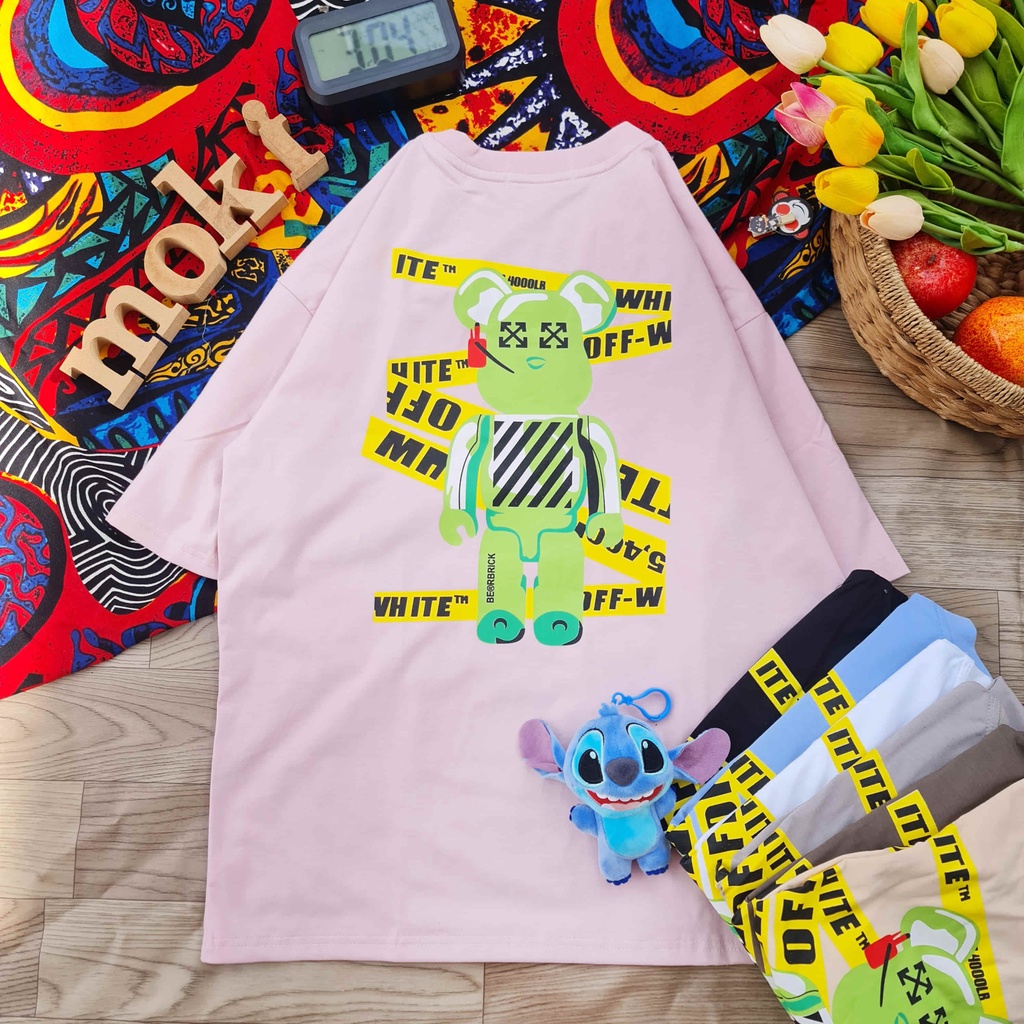 Áo phông áo thun nam nữ tay lỡ from rộng freesize chất cotton thoáng mát kaws chữ mokishop