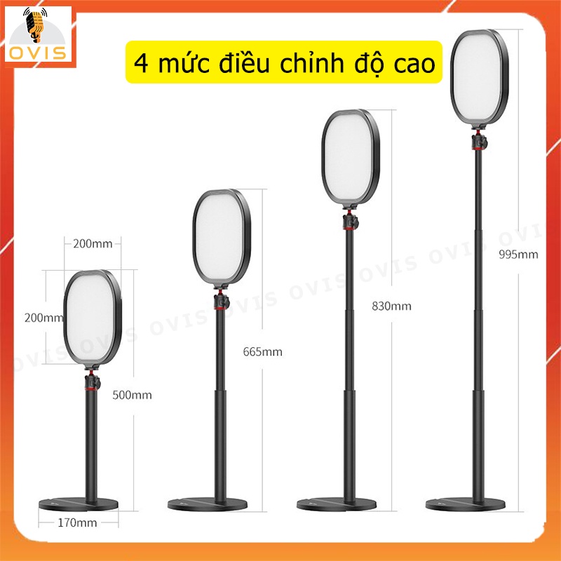 Ulanzi Vijim K7 / Vijim K9 RGB - Đèn LED Để Bàn Hỗ Trợ Làm Vlog, Video Youtube, Tik Tok