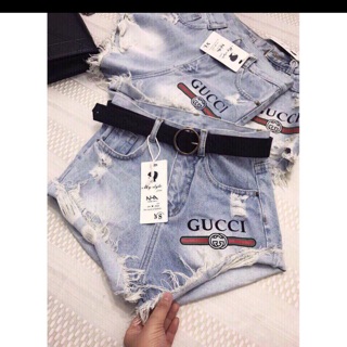 Short jean nữ cao cấp gucci