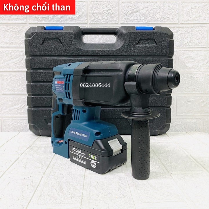 Máy Khoan Bê Tông BOSCH Dùng Pin 118V ĐỘNG CƠ KHÔNG CHỔI THAN CAO CẤP