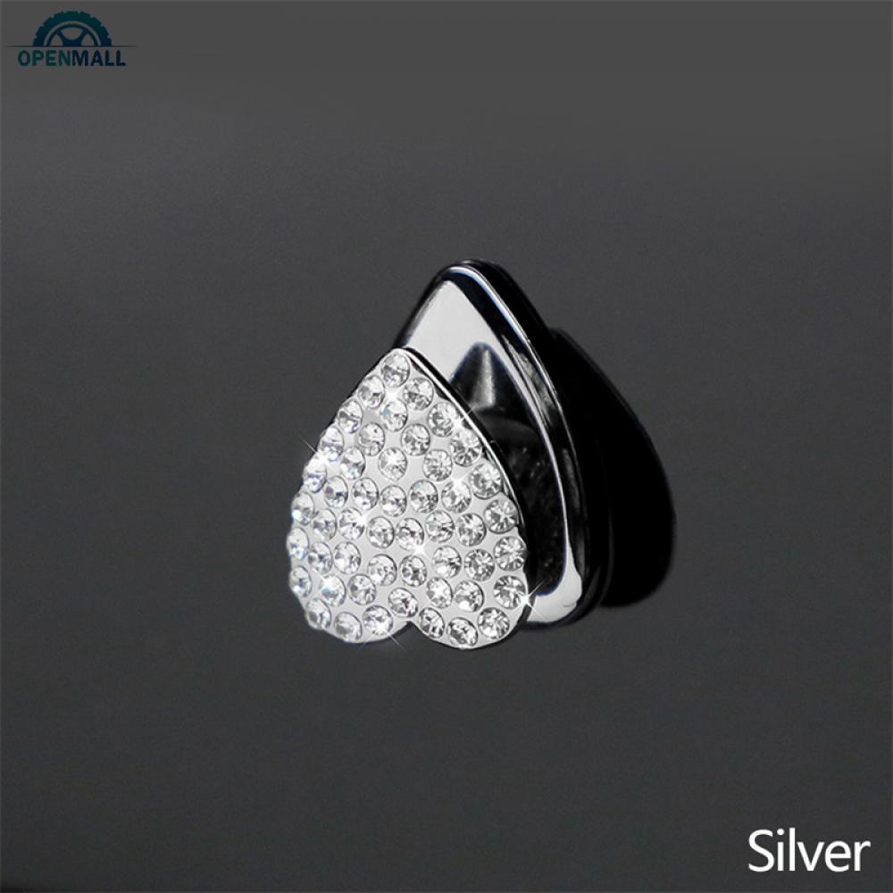 Giá Đỡ Kính Mát Gắn Bên Trong Xe Hơi Đính Đá Hình Trái Tim