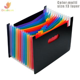 ❦ღ♣ 13/24 Pockets Expanding File Folder Works Accordion Office A4 Document Organizer