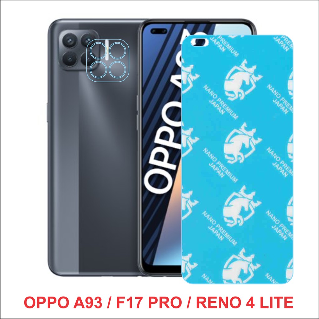Kính Cường Lực Nano Dẻo, Dán PPF OPPO A93,F17 Pro, Reno 4 Lite + Kính Bảo vệ camera OPPO A93,F17 Pro, Reno 4 Lite