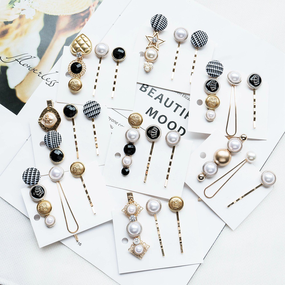 SET KẸP TÓC ĐÍNH NGỌC HÀN QUỐC HOT HIT