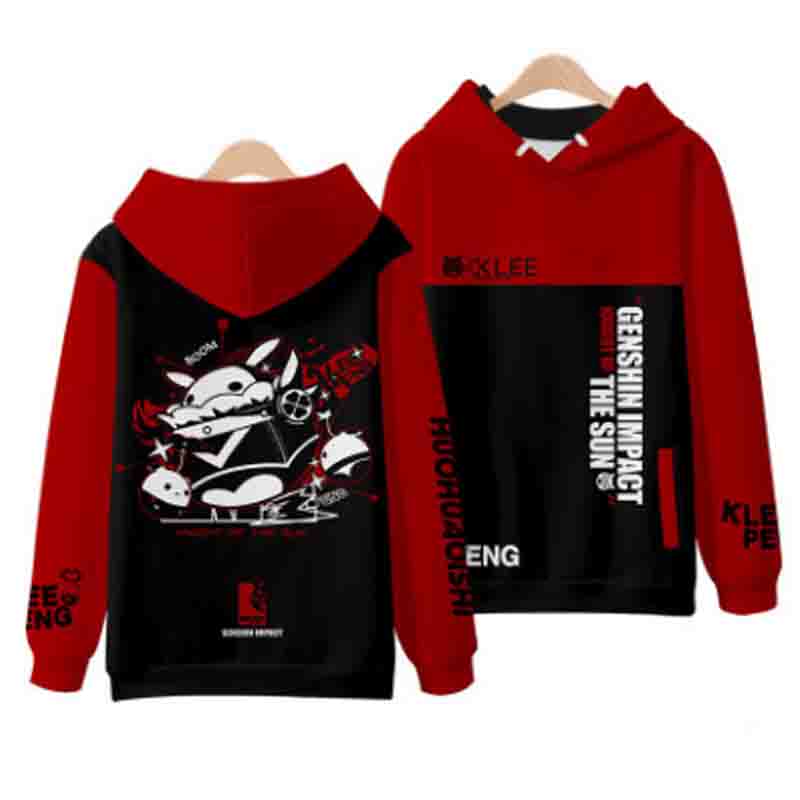 Genshin Impact Coat Áo Khoác Tay Dài Có Nón Thời Trang Trẻ Trung