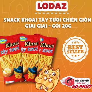 Bim bim khoai tây Giai Giai Lodaz gói 20gr snack khoai tây tươi chiên giòn thơm ngon