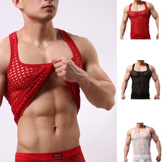 Áo lưới sát nách phong cách mùa hè cho nam giới