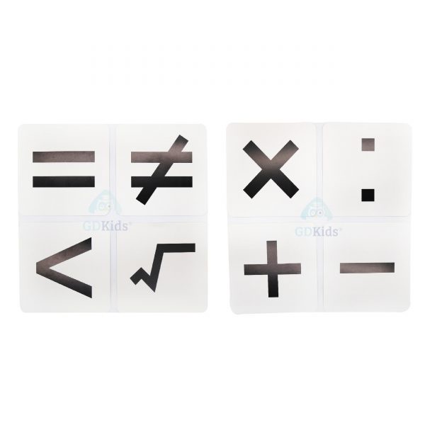 Flashcard Dạy Trẻ Học Toán - GDkids Glenn Doman - Bộ 59 thẻ học thông minh phát triển tư duy logic cho trẻ từ 0-6 tuổi