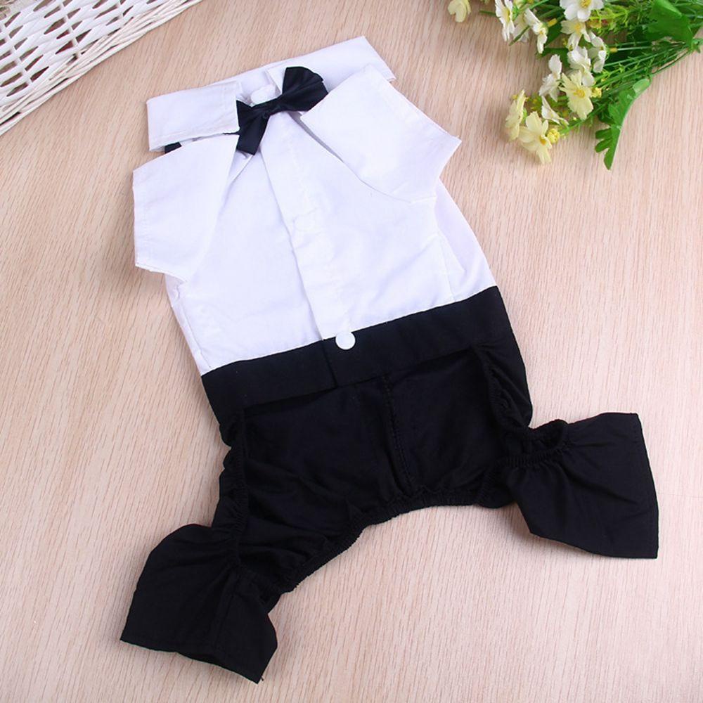 Trang Phục Tuxedo Đen Thắt Nơ Thanh Lịch Cho Cún Cưng