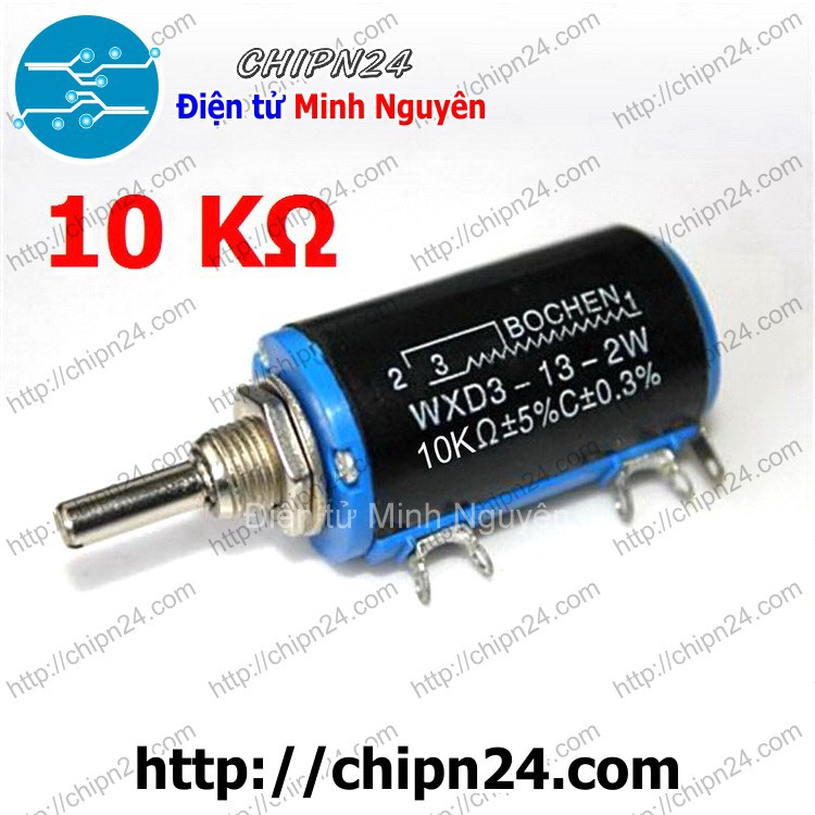 [1 CHIẾC] Biến trở WXD3 10K (WXD3-13-2W 10 vòng)