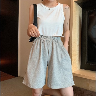 Quần shorts lửng thun nữ mẫu basic dễ mặc