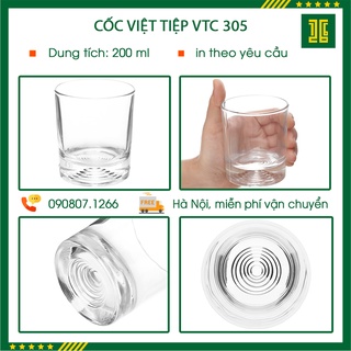 Bộ 6 cốc thủy tinh Việt Tiệp 305 siêu đẹp