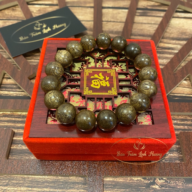 Vòng Tay Trầm Hương [CHÍNH HÃNG] Hạt Tròn Đơn Chuẩn Tự Nhiên 10 - 12 - 14 - 16mm Cao Cấp Quà Tặng Cho Nam Nữ - Tốc Tròn