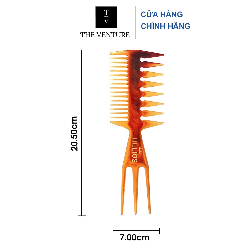 Lược Xương Cá Tạo Kiểu Tóc Helios Texture - Trifica Comb Chính Hãng