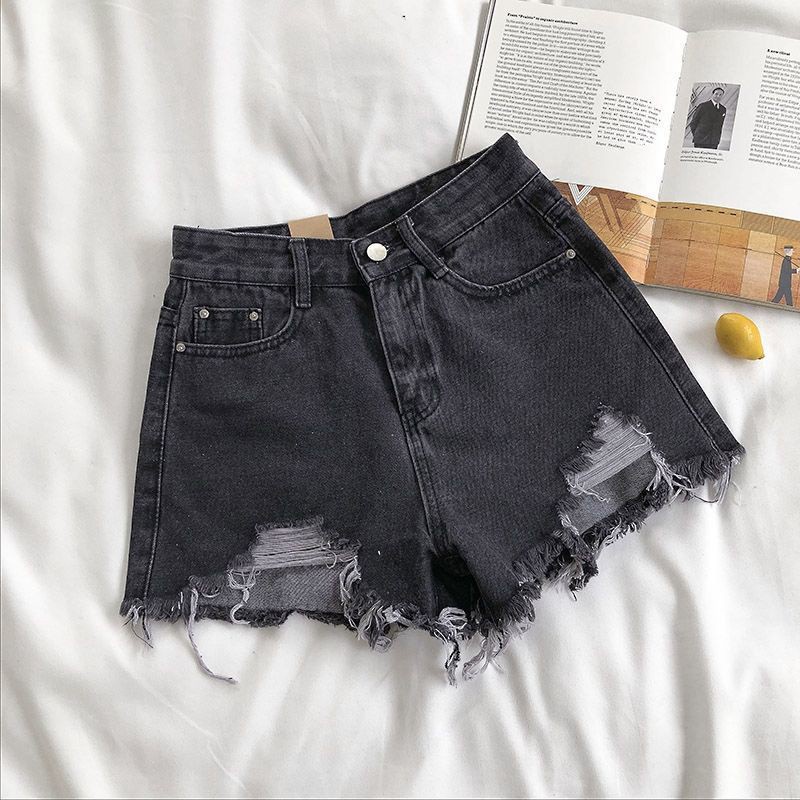 Quần Short Denim Rách Cá Tính Hợp Thời Trang Cho Bé Gái