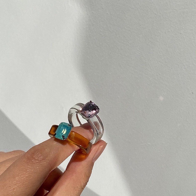 Nhẫn Đeo Tay Một Hạt Phong Cách Cá Tính - NHAN1064