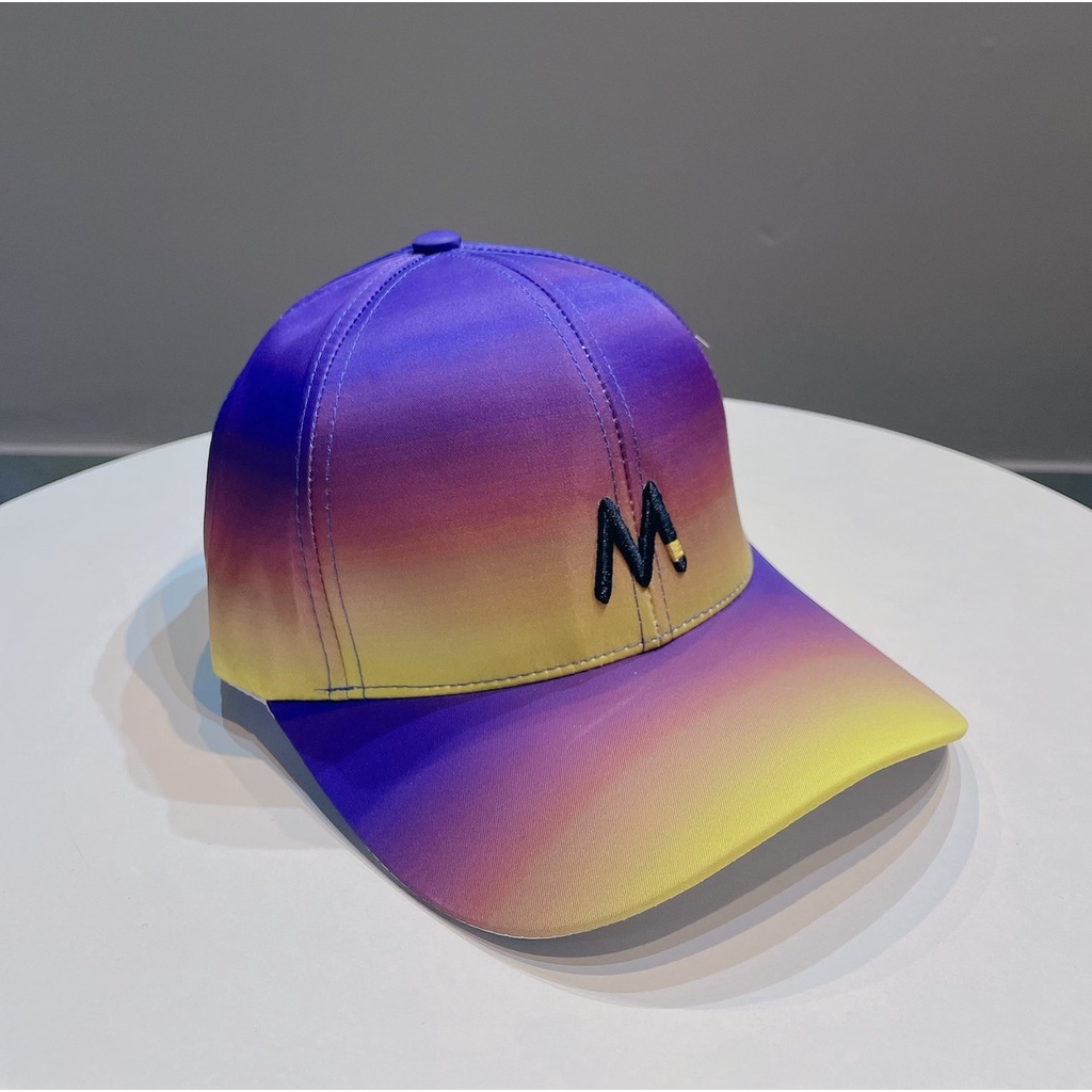 Mũ lưỡi trai Nón kết thêu chữ M Huỳnh Quang Màu Loang Fashion 386 phong cách Ulzzang form unisex nam nữ