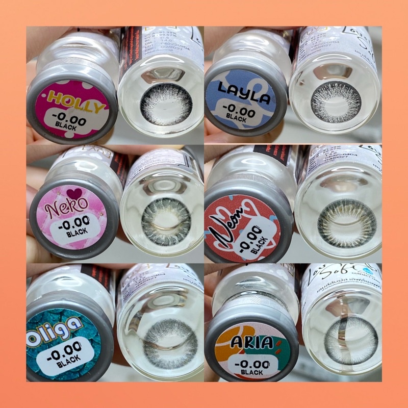 Các mẫu lens Đen_Black HOT không giãn_không độ (FREE SHIP)