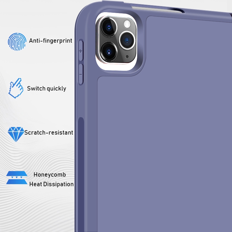 Bao da máy tính bảng có ngăn đựng bút Apple hỗ trợ sạc không dây cho iPad pro 12.9 11 2020 mini 5 iPad 10.2 2019 | BigBuy360 - bigbuy360.vn